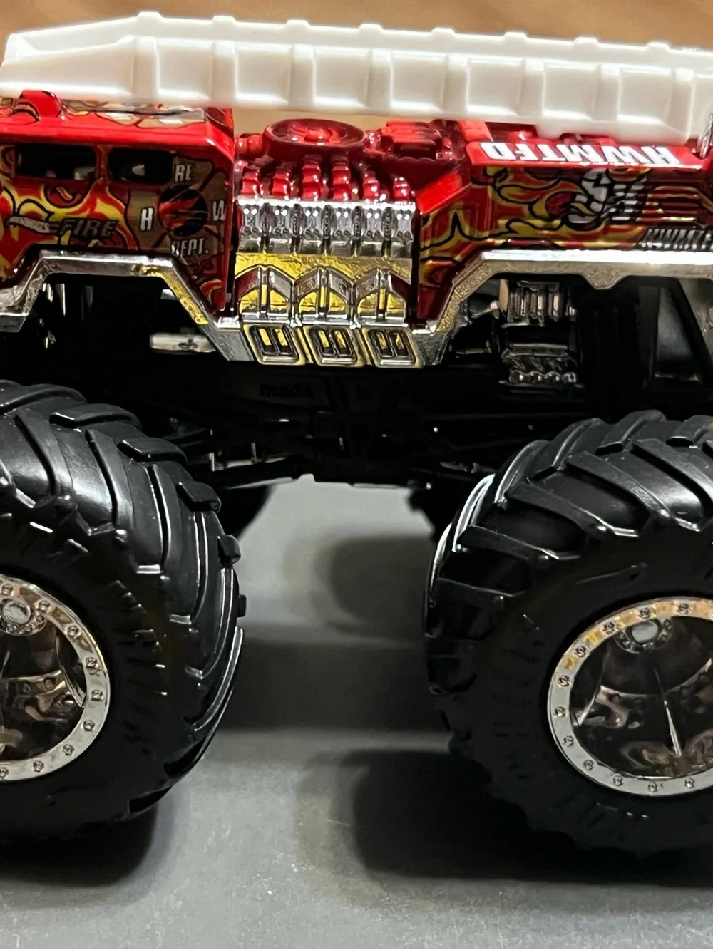 Monster Jam Fire Truck HWMTFD Like New
